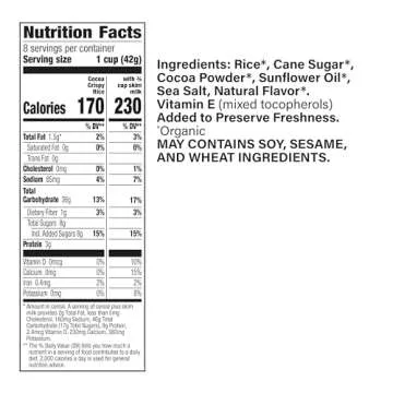 Cascadian Farm Organic Cocoa Crispy Rice Cereal 12 oz