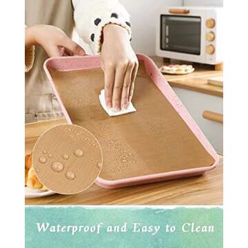 Gwybkq Teflon Sheet for Heat Press Mats 3 Pack 12’’x16’’ Non Stick Heat Transfer Paper Heat Resistant Craft Mat