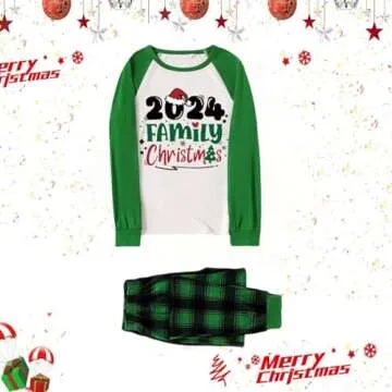 Pijamas navideñas, Christmas Pajamas Matching Family Couples Pjs Sets Plus Size Holiday Outfits Cotton Satin Silk Pijamas Navideñas Familiares 2024 Thanksgiving Festival Red Black Plaid Pants