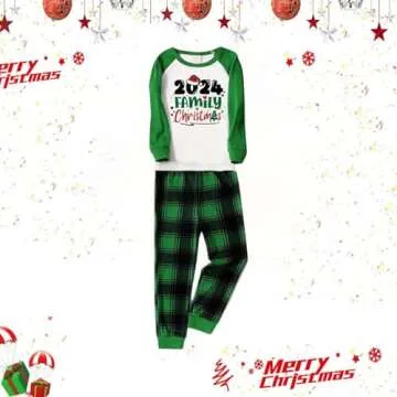 Pijamas navideñas, Christmas Pajamas Matching Family Couples Pjs Sets Plus Size Holiday Outfits Cotton Satin Silk Pijamas Navideñas Familiares 2024 Thanksgiving Festival Red Black Plaid Pants