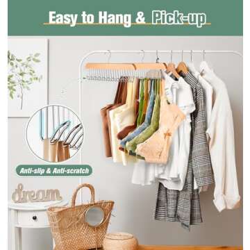 Fitnice 2 Pack Bra Hanger Belt Hanger for Closet with 20 Metal Hooks Tank Top Hanger Space Saving Tie Rack for Men Closet Organizers and Storage Hanging for Sport Bra Belt Tie Scarf Lingerie