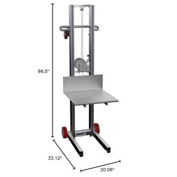 Vestil ALLW-2020-FW Aluminum Lite Load Lift Winch for Heavy Loads