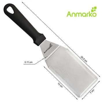Spatula Turner Stainless Steel - Metal Spatula Set - Hibachi Spatula Great as BBQ Grill Accessories for Grill and Flat Top Griddle