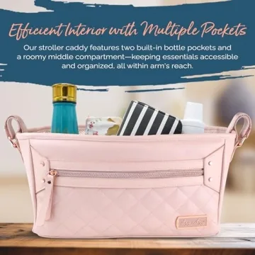 Itzy Ritzy Stroller Caddy with Adjustable Straps in Blush