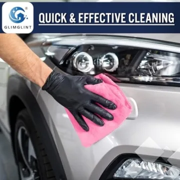 GLIMGLINT Pink Microfiber Cleaning Cloths for Efficient Cleaning