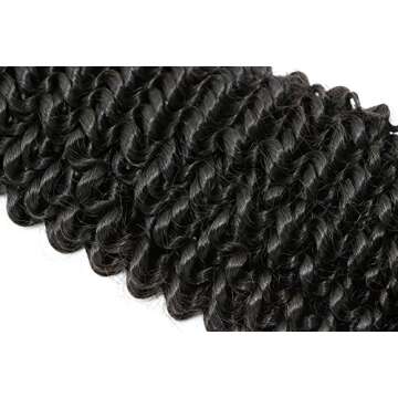 14" 7PCS 120g Kinky Curly Hair Clip In Hair Extensions Human Hair Double Weft Brazilian Virgin Hair Full Head Clip In Remy Human Hair Extensions for Africa America Black Women