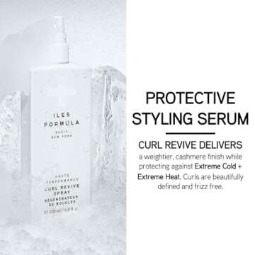 ILES FORMULA Haute Performance Curl Reviver Spray - Anti-Frizz & Anti-Humidity Leave-In Conditioning...