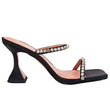 VETASTE Women's Square Toe Heeled Sandals for Weddings Parties