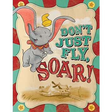 Eureka Dumbo Soar 17"x22" Poster for Classrooms