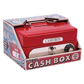 Schylling Locking Cash Box Red, 1 EA