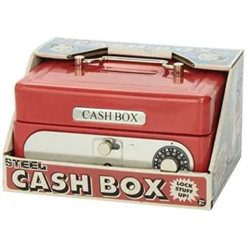 Schylling Locking Cash Box Red for Kids Savings