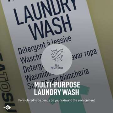 Sea to Summit Trek and Travel Liquid Laundry Wash, 4-Pack (4 x 89ml Bottles)