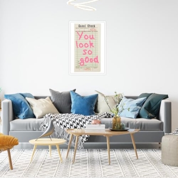 Drimiler Trendy Retro Preppy Canvas Wall Art - Inspirational Decor