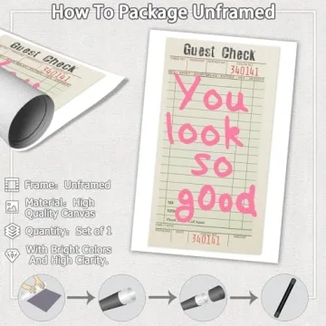 Drimiler Trendy Retro Preppy Canvas Wall Art - Inspirational Decor