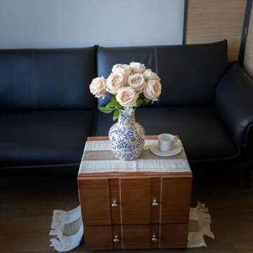 DUYONE Real Touch Artificial Flowers for Home Decor