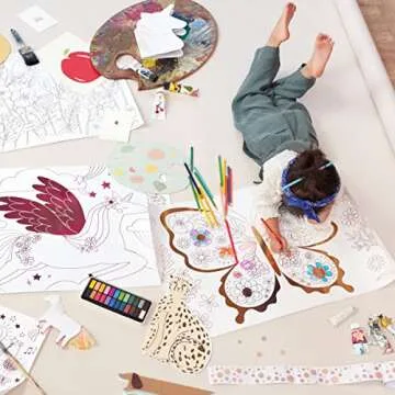 Meri Meri Mermaid Coloring Posters for Kids - Fun Art Activity