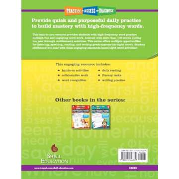 180 Days of High-Frequency Words for Kindergarten - Learn to Read Kindergarten Workbook - Improves S...
