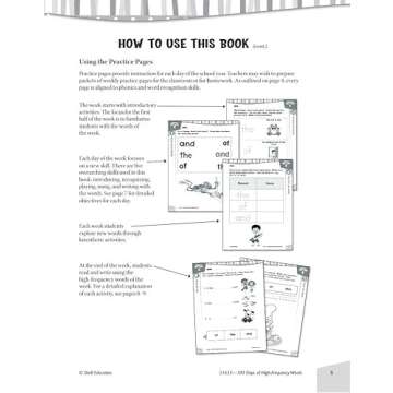 180 Days of High-Frequency Words for Kindergarten - Learn to Read Kindergarten Workbook - Improves Sight Words Recognition and Reading Comprehension for Grade K, Ages 4 to 6 (180 Days of Practice)