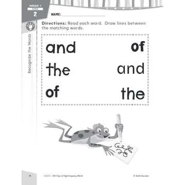 180 Days of High-Frequency Words for Kindergarten - Learn to Read Kindergarten Workbook - Improves Sight Words Recognition and Reading Comprehension for Grade K, Ages 4 to 6 (180 Days of Practice)