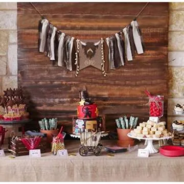 Handmade Cowboy Rodeo 1st Birthday High Chair Banner