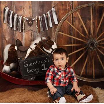 Handmade Cowboy Rodeo 1st Birthday High Chair Banner