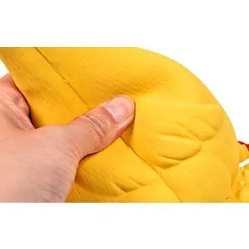 Tamu style Rubber Chicken Squeaky Dog Toys for Small, Medium or Large Pet Breeds, Play Fetch, Reduce Separation Anxiety