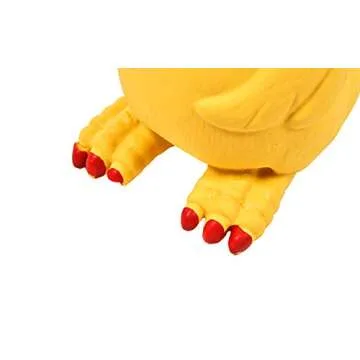 Tamu style Rubber Chicken Squeaky Dog Toys for Small, Medium or Large Pet Breeds, Play Fetch, Reduce Separation Anxiety