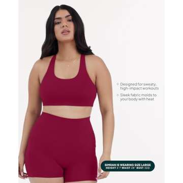 High Support PAVOI ACTIVE Racerback Sports Bra for Women