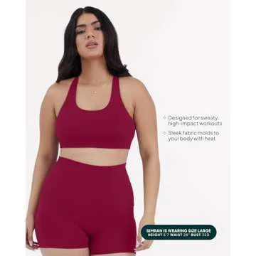 High Support PAVOI ACTIVE Racerback Sports Bra for Women