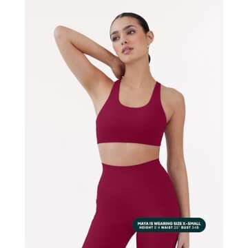 High Support PAVOI ACTIVE Racerback Sports Bra for Women