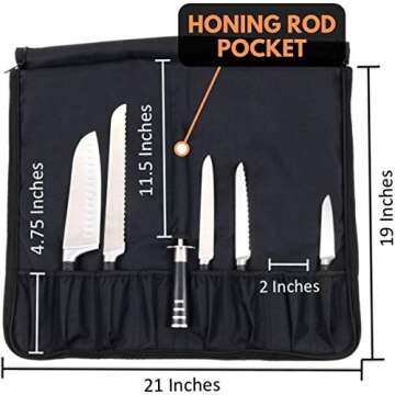 Chef Knife Bag: Padded & Versatile for Chefs and Home Cooks