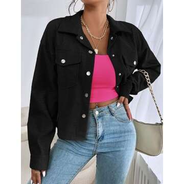 Ekouaer Long Sleeve Crop Tops for Women Scroop Neck Lightweight Basic Base Layer Soft Thermal Undershirts Shirts Hot Pink S