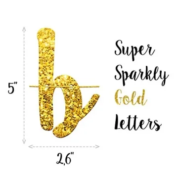 Bachelorette Party Gold Glitter Banner for Celebrations