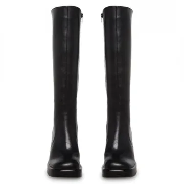 SOVANYOU Stylish Black Knee High Platform Boots for Women