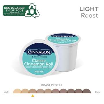 Cinnabon Classic Cinnamon Roll Keurig Single-Serve K-Cup Pods, Light Roast Coffee, 96 Count