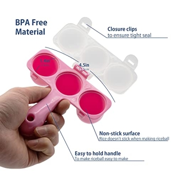 BPA-Free Japanese Rice Ball Maker and Nori Cutter