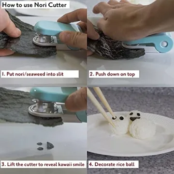 BPA-Free Japanese Rice Ball Maker and Nori Cutter
