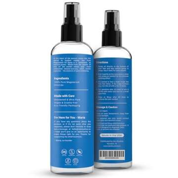 Natural Magnesium Oil Spray for Foot Pain - 12 fl oz