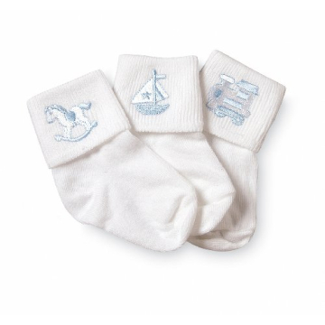 Jefferies Baby Socks Collection White 0-3 Months - 3 Pack