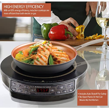 NuWave Gold Portable Induction Cooktop Fast Efficient Cooking