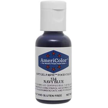 1 X NAVY BLUE .75 Ounce Soft Gel Paste Food Color