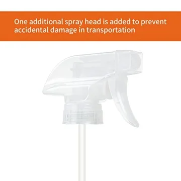 HOMBYS 16 Oz Adjustable Nozzle Glass Spray Bottle