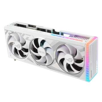 ASUS ROG Strix GeForce RTX™ 4080 White OC Edition Gaming Graphics Card (PCIe 4.0, 16GB GDDR6X, HDMI 2.1a, DisplayPort 1.4a)