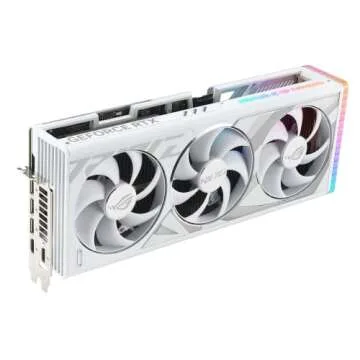 ASUS ROG Strix GeForce RTX™ 4080 White OC Edition Gaming Graphics Card (PCIe 4.0, 16GB GDDR6X, HDMI 2.1a, DisplayPort 1.4a)