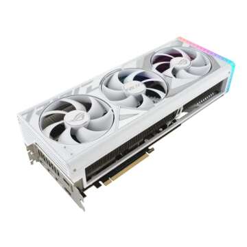ASUS ROG Strix GeForce RTX™ 4080 White OC Edition Gaming Graphics Card (PCIe 4.0, 16GB GDDR6X, HDMI 2.1a, DisplayPort 1.4a)