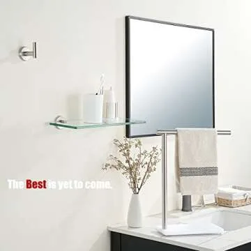 JQK Bathroom Glass Shelf - Durable & Stylish Storage Solution