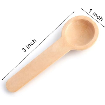 Tebery 60PCS Mini Wooden Spoons for Cooking and Crafting