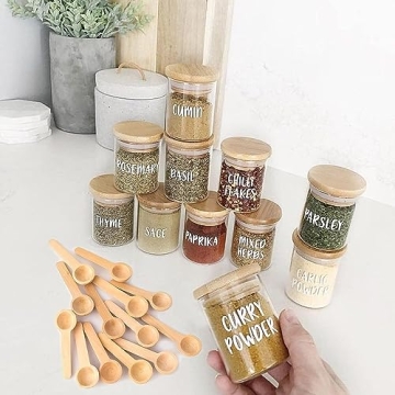 Tebery 60PCS Mini Wooden Spoons for Cooking and Crafting