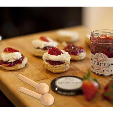 Tebery 60PCS Mini Wooden Spoons for Cooking and Crafting