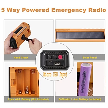 5000 Weather Radio with Survival Features and More